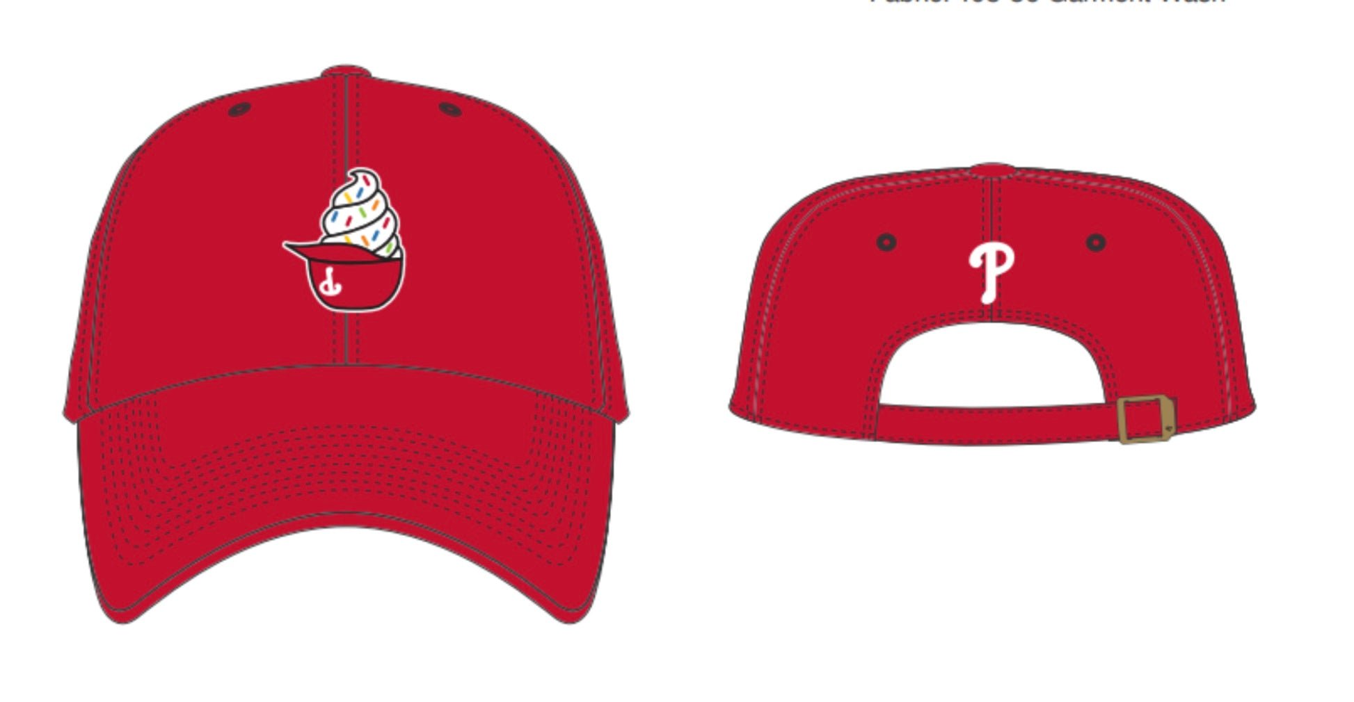 '47Brand Philadelphia Phillies Sprinkle Ice Cream Helmet Clean Up Hat - nineNORTH | Men's & Women's Clothing Boutique