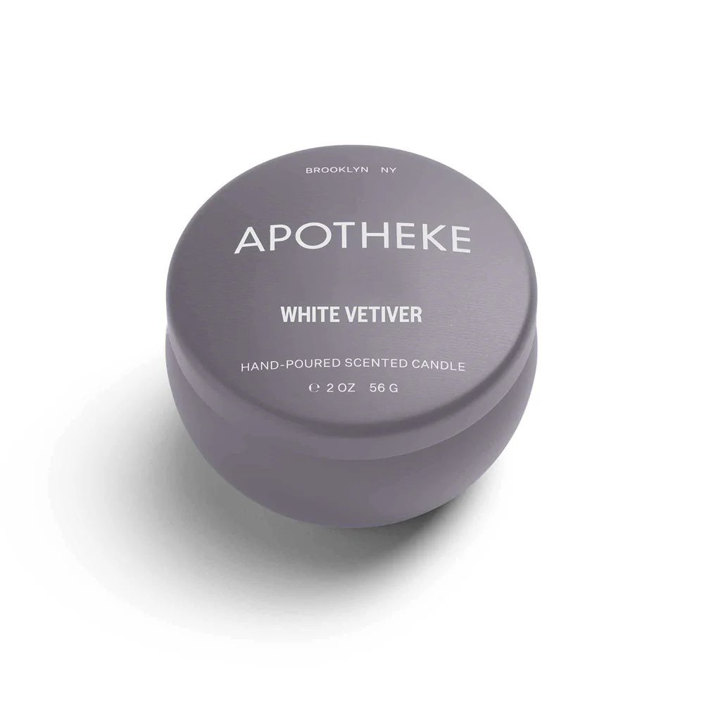 APOTHEKE White Vetiver Mini Candle Tin - nineNORTH | Men's & Women's Clothing Boutique