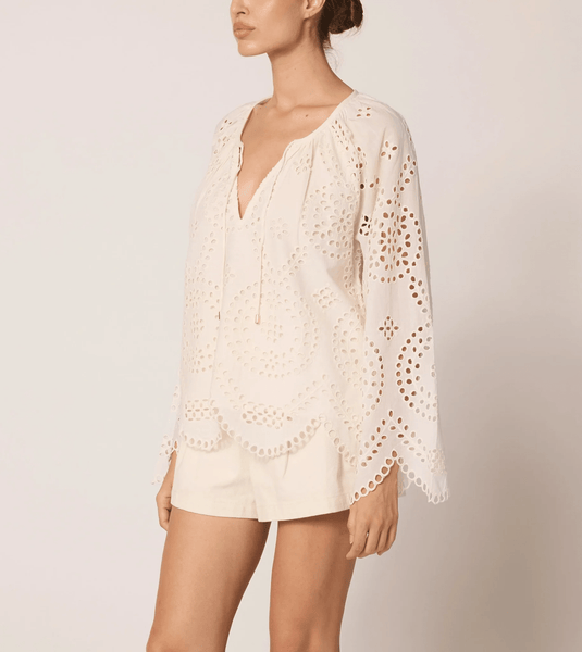 Cleobella Citali Blouse / Ivory Eyelet - nineNORTH | Men's & Women's Clothing Boutique