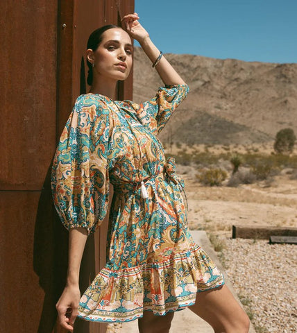 Cleobella Magdalena Mini Dress / Las Palmas - nineNORTH | Men's & Women's Clothing Boutique