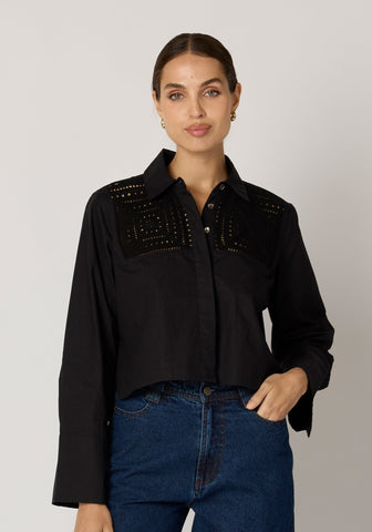 Cleobella Sierra Blouse / Black - nineNORTH | Men's & Women's Clothing Boutique