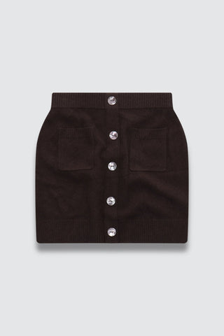 COLORUSH Cashmere Marvin Mini Skirt / Brownie - nineNORTH | Men's & Women's Clothing Boutique