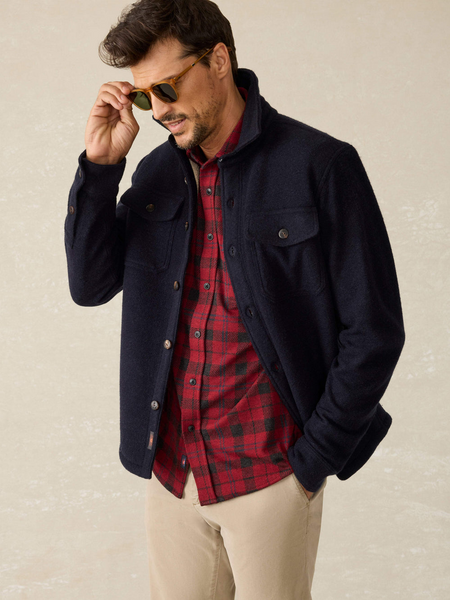 Faherty Legend Sweater Shirt / Cherry Creek Plaid