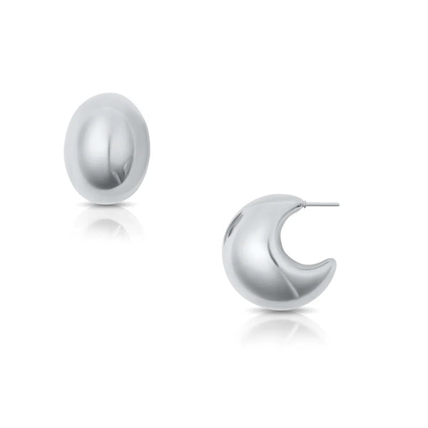 Ellie Vail / Kane Dome Drop Earring - Silver - nineNORTH | Men's & Women's Clothing Boutique