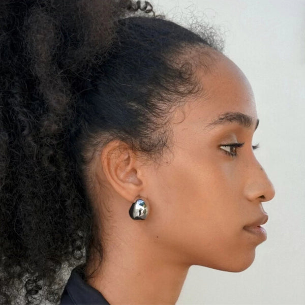 Ellie Vail / Kane Dome Drop Earring - Silver - nineNORTH | Men's & Women's Clothing Boutique