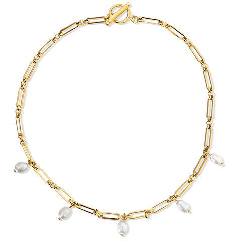 Ellie Vail / Kendall Toggle Chain Pearl Necklace - nineNORTH | Men's & Women's Clothing Boutique