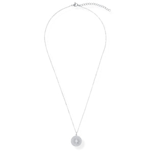 Ellie Vail / Rue Sunburst Disc Necklace - Silver - nineNORTH | Men's & Women's Clothing Boutique