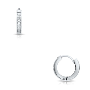 Ellie Vail / Tinsley Huggie Hoop Earring (Silver) - nineNORTH | Men's & Women's Clothing Boutique