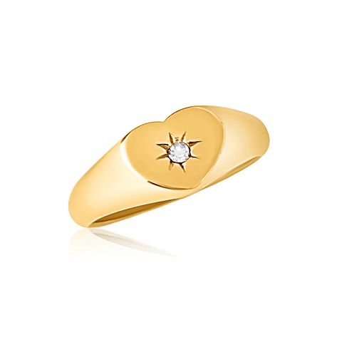 Ellie Vail / Vesper Heart Signet Ring - nineNORTH | Men's & Women's Clothing Boutique