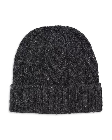 Faherty Donegal Cable Beanie / Charcoal - nineNORTH | Men's & Women's Clothing Boutique