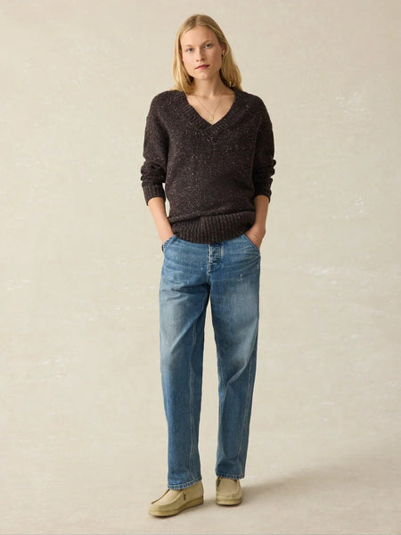 Faherty Driftwood Donegal Sweater / BlackBerry - nineNORTH | Men's & Women's Clothing Boutique