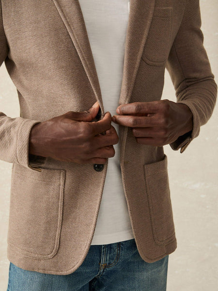 Faherty Inlet Knit Blazer / Walnut Melange - nineNORTH | Men's & Women's Clothing Boutique