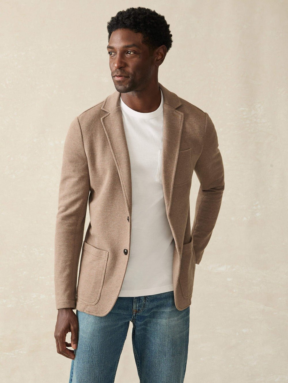 Faherty Inlet Knit Blazer / Walnut Melange - nineNORTH | Men's & Women's Clothing Boutique