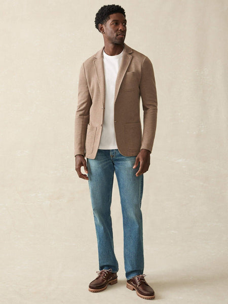 Faherty Inlet Knit Blazer / Walnut Melange - nineNORTH | Men's & Women's Clothing Boutique