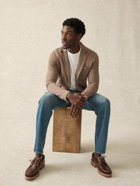 Faherty Inlet Knit Blazer / Walnut Melange - nineNORTH | Men's & Women's Clothing Boutique