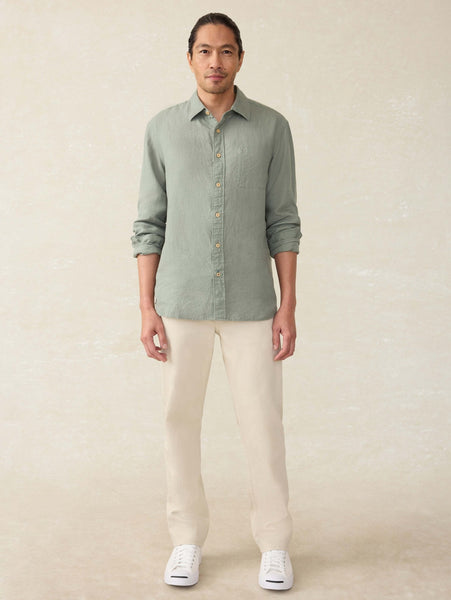 Faherty Laguna Linen Shirt / Fairfield Dobby - nineNORTH | Men's & Women's Clothing Boutique