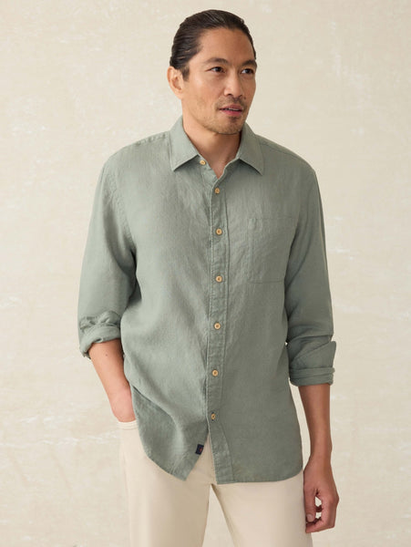 Faherty Laguna Linen Shirt / Fairfield Dobby - nineNORTH | Men's & Women's Clothing Boutique
