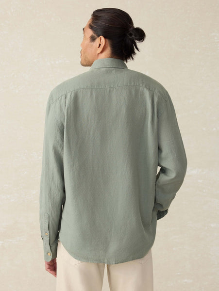 Faherty Laguna Linen Shirt / Fairfield Dobby - nineNORTH | Men's & Women's Clothing Boutique