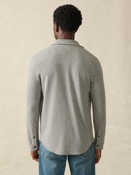 Faherty Legend Sweater Shirt / Fossil Grey Twill - nineNORTH | Men's & Women's Clothing Boutique