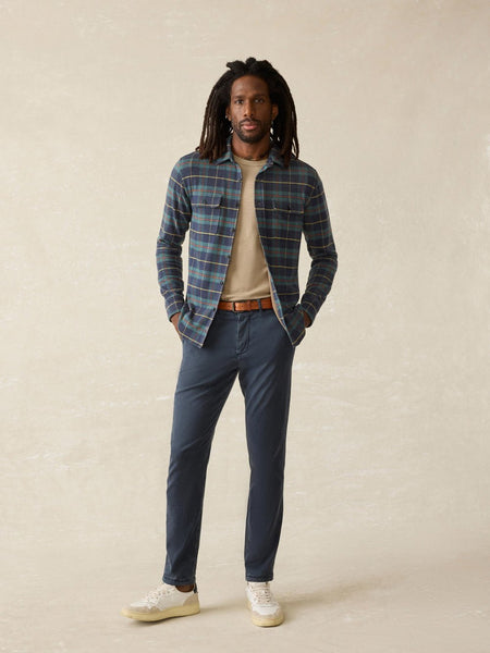 Faherty Legend Sweater Shirt / Mossy Elm Plaid - nineNORTH | Men's & Women's Clothing Boutique