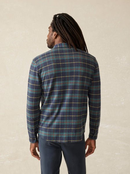 Faherty Legend Sweater Shirt / Mossy Elm Plaid - nineNORTH | Men's & Women's Clothing Boutique