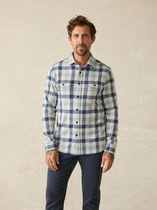 Faherty Legend Sweater Shirt / Snowy Night Check - nineNORTH | Men's & Women's Clothing Boutique