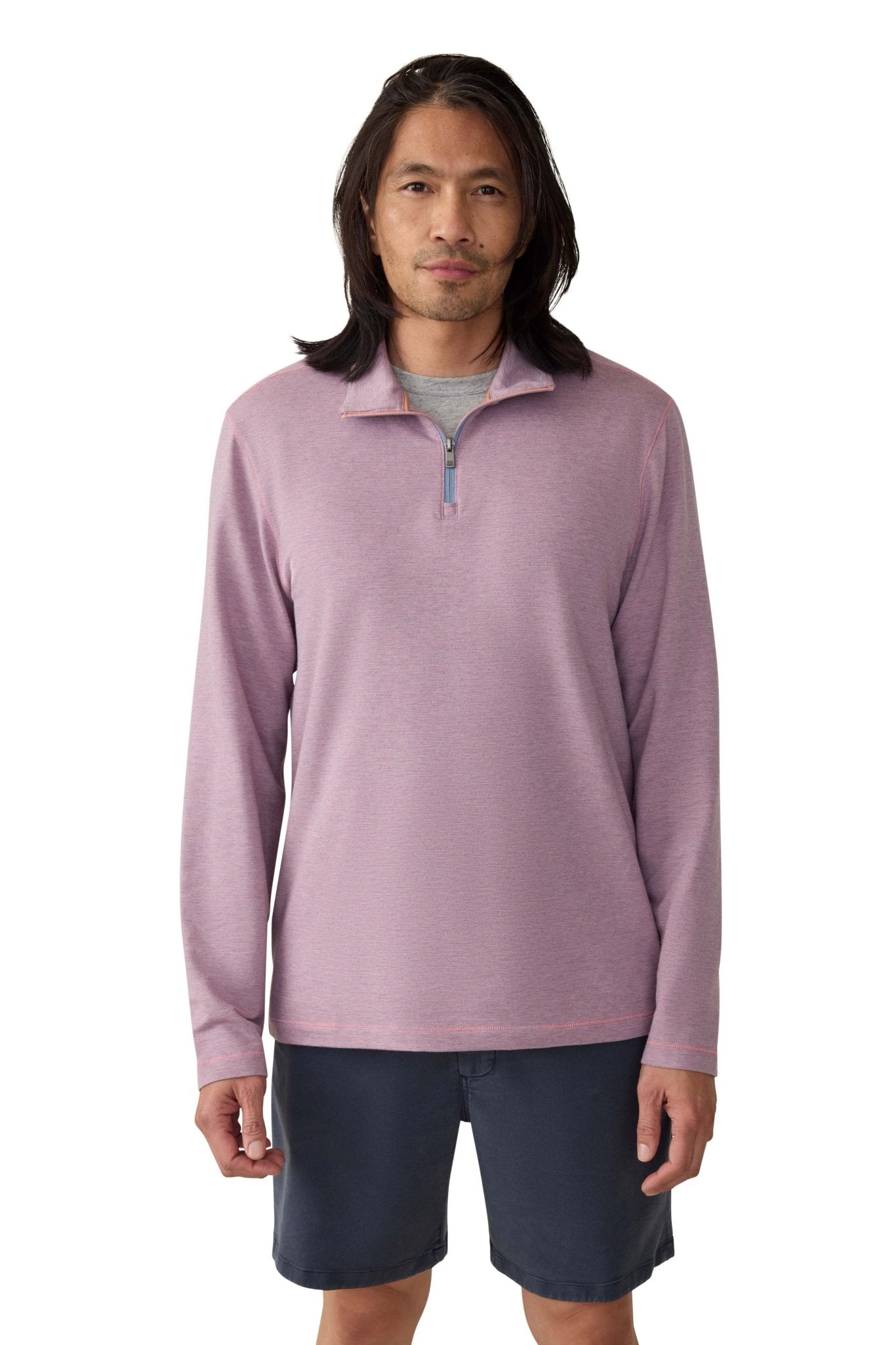 Faherty Movement Quarter Zip / Rose Creek Stripe - nineNORTH | Men's & Women's Clothing Boutique