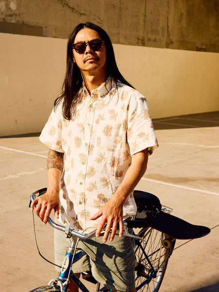 Faherty Short - Sleeve Breeze Shirt / Sunlit Palm & Waves - nineNORTH | Men's & Women's Clothing Boutique
