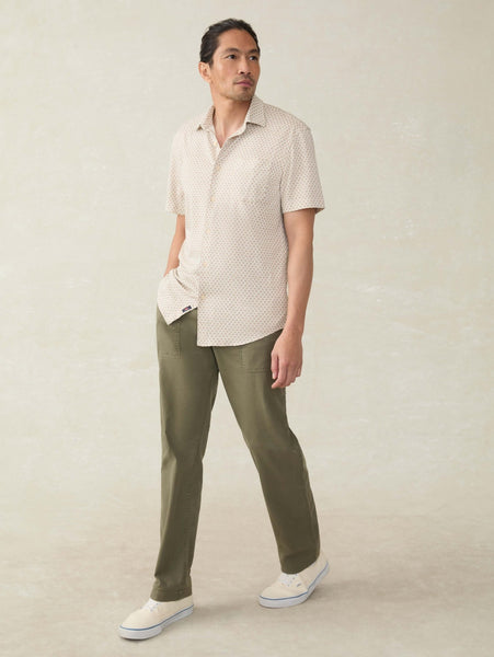 Faherty Short - Sleeve Hermosa Shirt / Island Fish Scale - nineNORTH | Men's & Women's Clothing Boutique