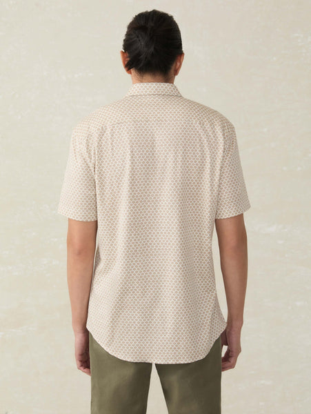 Faherty Short - Sleeve Hermosa Shirt / Island Fish Scale - nineNORTH | Men's & Women's Clothing Boutique