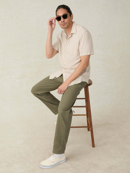 Faherty Short - Sleeve Hermosa Shirt / Island Fish Scale - nineNORTH | Men's & Women's Clothing Boutique
