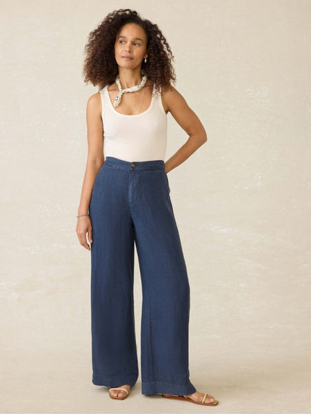 Faherty Sun Strider Linen Pant / Deep Sea Navy - nineNORTH | Men's & Women's Clothing Boutique