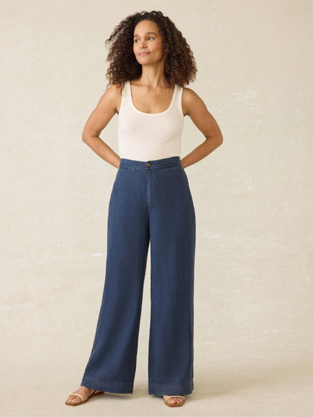 Faherty Sun Strider Linen Pant / Deep Sea Navy - nineNORTH | Men's & Women's Clothing Boutique
