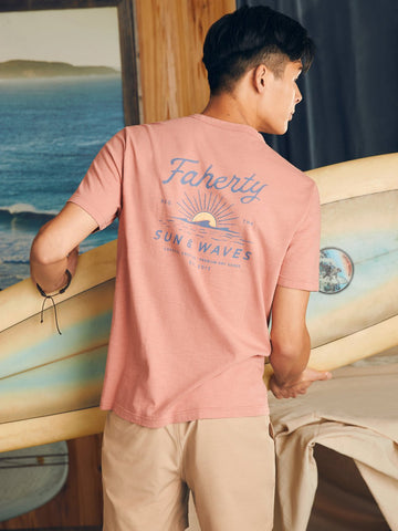 Faherty Sunwashed Graphic Tee / Faded Flag - nineNORTH | Men's & Women's Clothing Boutique