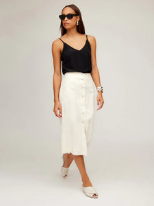 FIFTEEN TWENTY Lori Midi Skirt / Ecru - nineNORTH | Men's & Women's Clothing Boutique