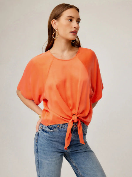 FIFTEEN TWENTY Seline Tie Front Top / Coral - nineNORTH | Men's & Women's Clothing Boutique
