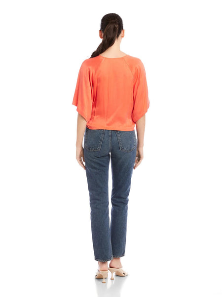 FIFTEEN TWENTY Seline Tie Front Top / Coral - nineNORTH | Men's & Women's Clothing Boutique