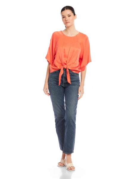 FIFTEEN TWENTY Seline Tie Front Top / Coral - nineNORTH | Men's & Women's Clothing Boutique