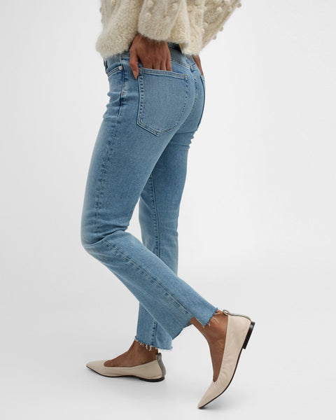 FRAME Le High Straight Corkscrew Hem Jeans / Whimsy - nineNORTH | Men's & Women's Clothing Boutique