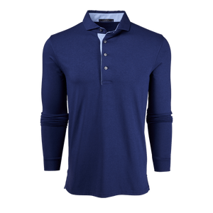 Greyson Apache II Long Sleeve Polo / Maltese Blue - nineNORTH | Men's & Women's Clothing Boutique