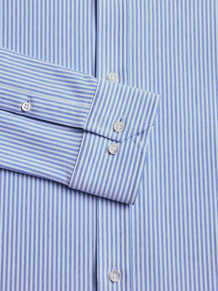 Greyson Birmingham Striped Knit Shirt / Wolf Blue & Arctic - nineNORTH | Men's & Women's Clothing Boutique