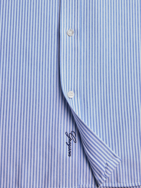 Greyson Birmingham Striped Knit Shirt / Wolf Blue & Arctic - nineNORTH | Men's & Women's Clothing Boutique