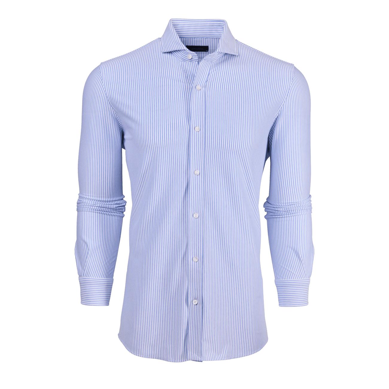 Greyson Birmingham Striped Knit Shirt / Wolf Blue & Arctic - nineNORTH | Men's & Women's Clothing Boutique