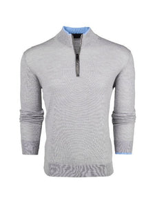 Greyson Saratoga Quarter - Zip / Heather Grey - nineNORTH | Men's & Women's Clothing Boutique