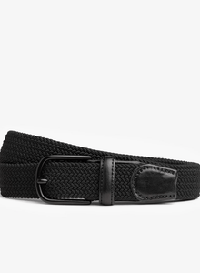 Mizzen+Main Braided Belt / Black Solid - nineNORTH | Men's & Women's Clothing Boutique
