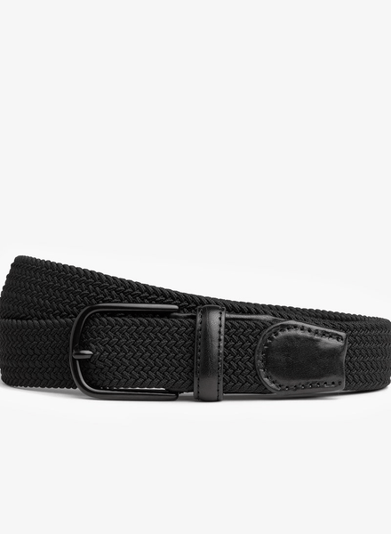 Mizzen+Main Braided Belt / Black Solid - nineNORTH | Men's & Women's Clothing Boutique