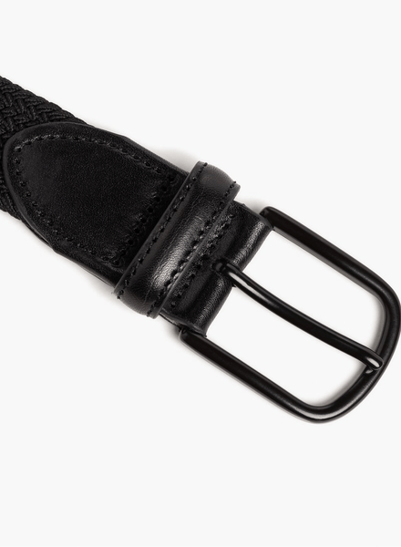 Mizzen+Main Braided Belt / Black Solid - nineNORTH | Men's & Women's Clothing Boutique