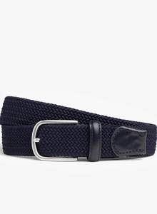 Mizzen+Main Braided Belt / Navy Solid - nineNORTH | Men's & Women's Clothing Boutique