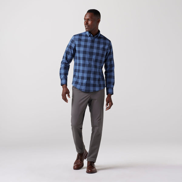 Mizzen+Main City Flannel Twill / Denim Blue Buffalo Plaid - nineNORTH | Men's & Women's Clothing Boutique