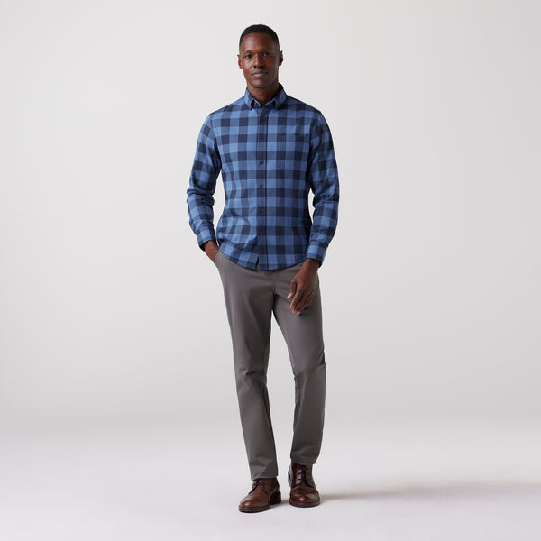 Mizzen+Main City Flannel Twill / Denim Blue Buffalo Plaid - nineNORTH | Men's & Women's Clothing Boutique